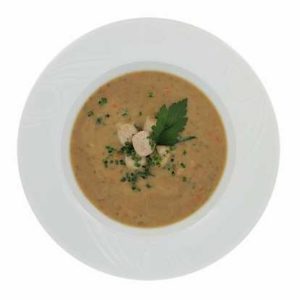 Grünkernsuppe Serviervorschlag