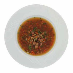 Rindfleischsuppe Serviervorschlag